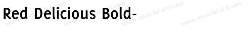 Red Delicious Bold字体转换